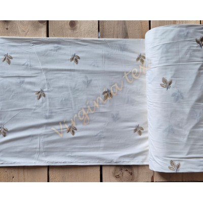 Material Textil Lenjerie de Pat Bumbac 100% Ranforce Brodat – Akfil Collection, Lățime 240 cm, 125 GSM 02